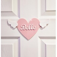 Heart With Wings Customized Name Sign Heart With Wings Customized Name Sign