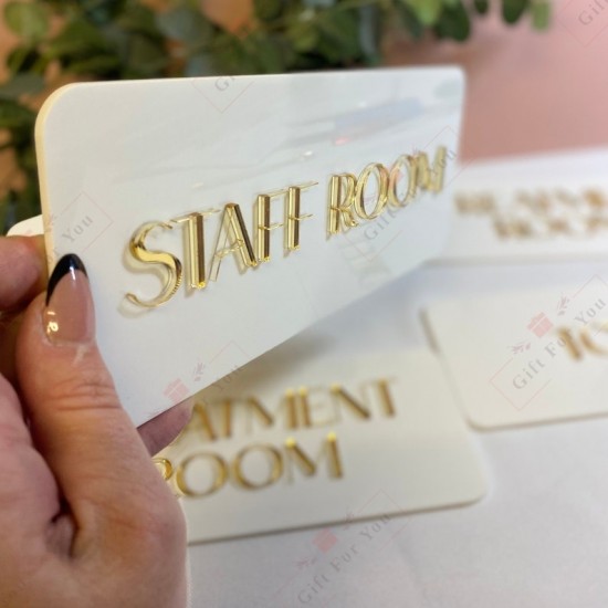 Modern Acrylic Professional Door Sign Modern Acrylic Professional Door Sign