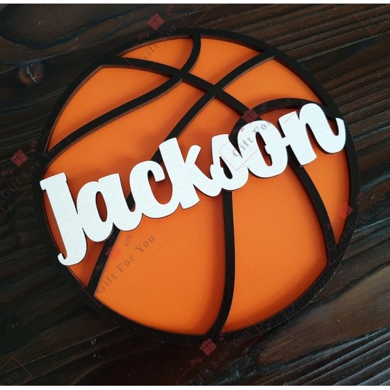 Personalized Basketball Name Wall Sign