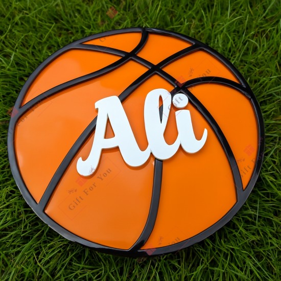 Personalized Basketball Name Wall Sign