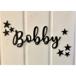 Personalized Name Sign – Hearts & Stars Design Personalized Name Sign – Hearts & Stars Design
