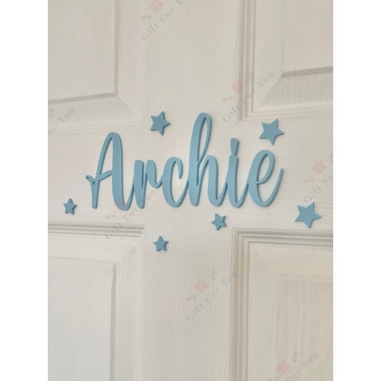 Personalized Name Sign – Hearts & Stars Design Personalized Name Sign – Hearts & Stars Design