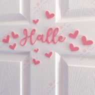 Personalized Name Sign – Hearts & Stars Design