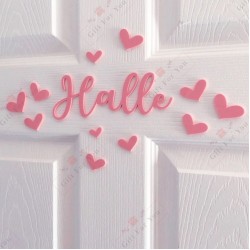 Personalized Name Sign – Hearts & Stars Design Personalized Name Sign – Hearts & Stars Design