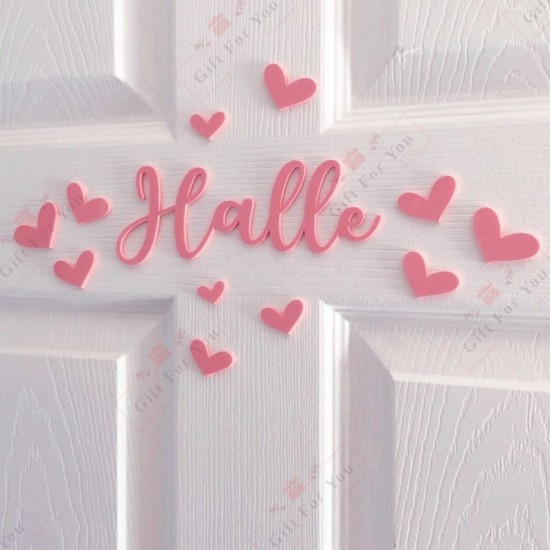 Personalized Name Sign – Hearts & Stars Design Personalized Name Sign – Hearts & Stars Design