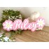 Personalized Name Sign with Daisy Flowers 
