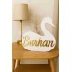 Personalized Swan Shape Name Sign Personalized Swan Shape Name Sign