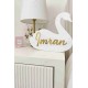 Personalized Swan Shape Name Sign Personalized Swan Shape Name Sign