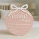 Bow Personalized Baby Birth Announcement Sign Bow Personalized Baby Birth Announcement Sign