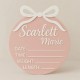 Bow Personalized Baby Birth Announcement Sign Bow Personalized Baby Birth Announcement Sign