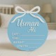 Bow Personalized Baby Birth Announcement Sign Bow Personalized Baby Birth Announcement Sign