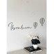  Customized Name Sign with Hot Air Balloons