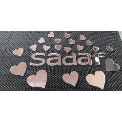 Customized Name With Hearts