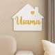 Golden Mirror Acrylic House Name Sign – Custom Home Wall Décor