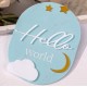 Hello World Acrylic Baby Name Sign