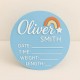 Personalized Baby Birth Announcement Sign – Rainbow Welcome Design Personalized Baby Birth Announcement Sign – Rainbow Welcome Design