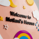 Personalized Rainbow Welcome House Sign – Custom Family Name Plaque Personalized Rainbow Welcome House Sign – Custom Family Name Plaque