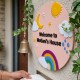 Personalized Rainbow Welcome House Sign – Custom Family Name Plaque Personalized Rainbow Welcome House Sign – Custom Family Name Plaque