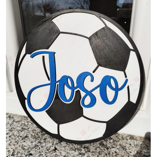 Personalized Soccer Ball Name Sign