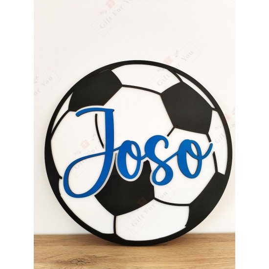 Personalized Soccer Ball Name Sign