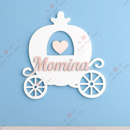 Princess Carriage Customized Name Sign