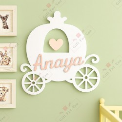 Princess Carriage Customized Name Sign