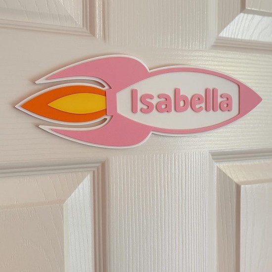 Rocket Customized Name Wall Decor Rocket Customized Name Wall Decor