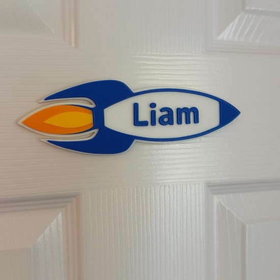 Rocket Customized Name Wall Decor Rocket Customized Name Wall Decor
