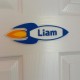 Rocket Customized Name Wall Decor Rocket Customized Name Wall Decor