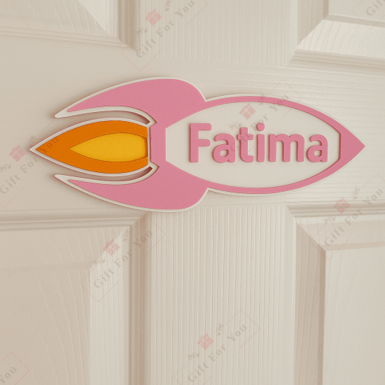 Rocket Customized Name Wall Decor Rocket Customized Name Wall Decor