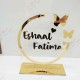 Golden Crest Custom Name - Table Decor