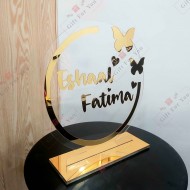 Golden Crest Custom Name - Table Decor Golden Crest Custom Name - Table Decor