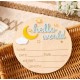 Hello World Personalized Baby Birth Sign