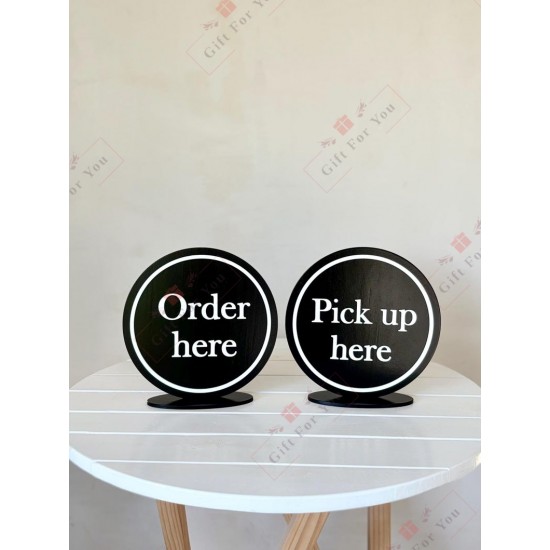 Order Desk Sign – Premium Acrylic Counter Display