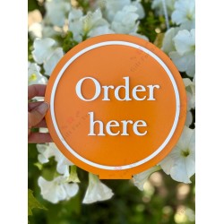 Order Desk Sign – Premium Acrylic Counter Display