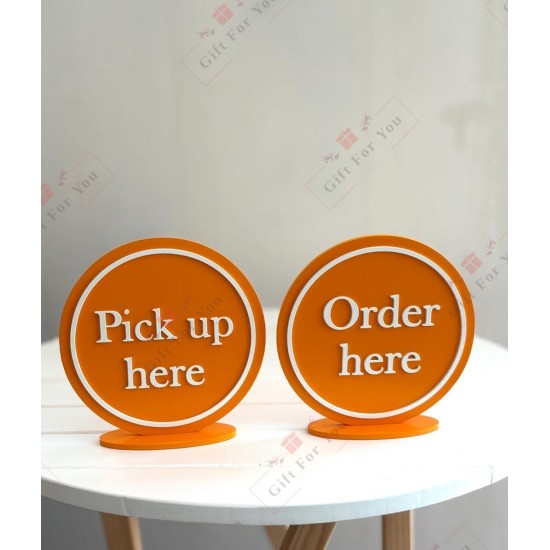 Order Desk Sign – Premium Acrylic Counter Display
