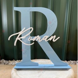Personalized Acrylic Name Initials Table Decor