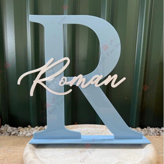 Personalized Acrylic Name Initials Table Decor