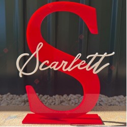 Personalized Acrylic Name Initials Table Decor