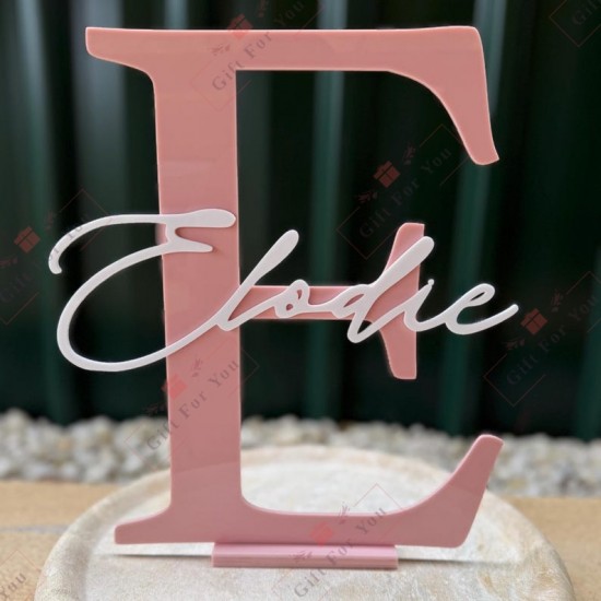 Personalized Acrylic Name Initials Table Decor