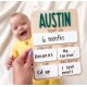 Personalized Baby Milestone Board – Reusable Wooden Growth & Memory Plaque