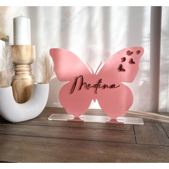 Personalized Butterfly Name Table Decor Personalized Butterfly Name Table Decor