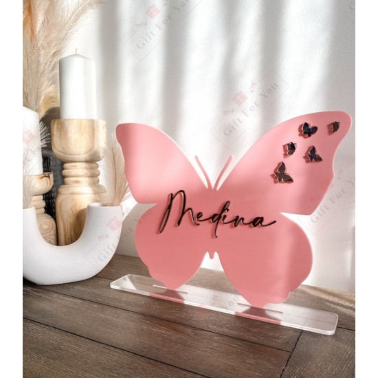 Personalized Butterfly Name Table Decor Personalized Butterfly Name Table Decor