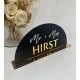 Personalized Mr & Mrs Acrylic Name Plate – Wedding & Couple Table Sign