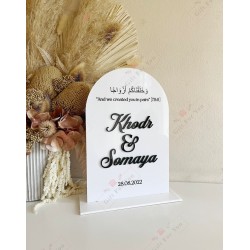 Personalized Wedding  Plaque - We Created You in Pairs Personalized Wedding  Plaque - We Created You in Pairs