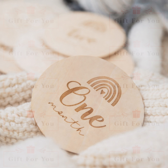 Rainbow Whisper Milestone Disc Plaques