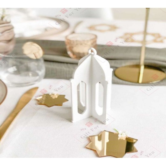 Acrylic Islamic Lantern Table Decor (Set of 2pcs)