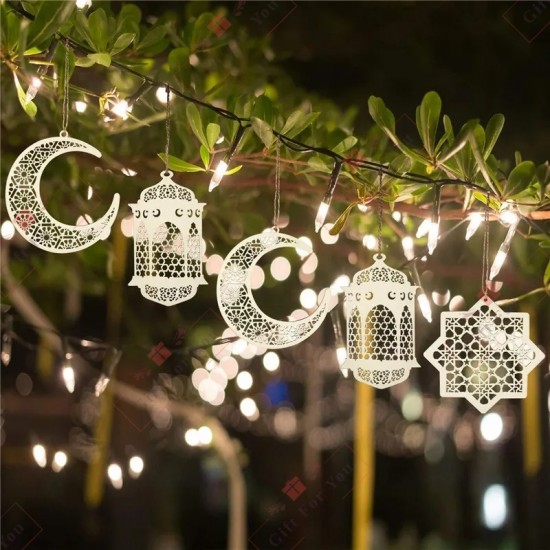 Eid Decor (5pcs) with 15 Feet Fairy Lights Eid Decor (5pcs) with 15 Feet Fairy Lights
