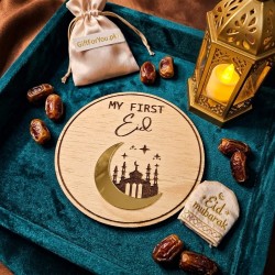 My First Ramadan & Eid Wooden Milestone Plaque
