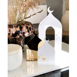 3D Mosque with Crescent Plaque - Table Decor